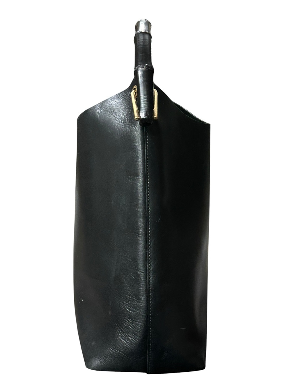 GUCCI Diana Black Bamboo Top Handle Hobo Bag Tom Ford Era Leather MATCHING POUCH - Picture 5 of 14